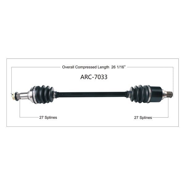 TRAKMOTIVE COMPLETE AXLE (ARC - 7033) - Driven Powersports Inc.844084044358ARC - 7033