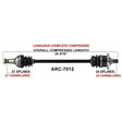 TRAKMOTIVE COMPLETE AXLE (ARC - 7012) - Driven Powersports Inc.844084079367ARC - 7012