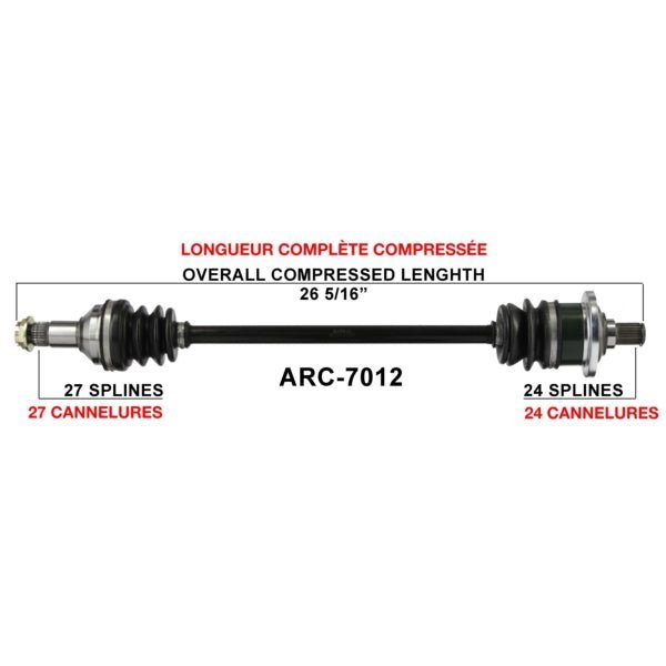 TRAKMOTIVE COMPLETE AXLE (ARC - 7012) - Driven Powersports Inc.844084079367ARC - 7012