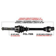 TRAKMOTIVE COMPLETE AXLE (POL - 7006) - Driven Powersports Inc.844084079701POL - 7006