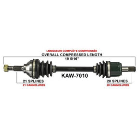 TRAKMOTIVE COMPLETE AXLE (KAW - 7010) - Driven Powersports Inc.844084079336KAW - 7010