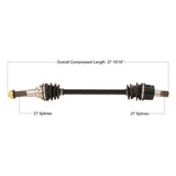 TRAKMOTIVE COMPLETE AXLE (YAM - 7039) - Driven Powersports Inc.844084089823YAM - 7039