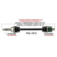 TRAKMOTIVE COMPLETE AXLE (POL - 7013) - Driven Powersports Inc.844084079633POL - 7013
