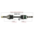 TRAKMOTIVE COMPLETE AXLE (KAW - 7013) - Driven Powersports Inc.844084079114KAW - 7013
