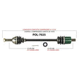 TRAKMOTIVE COMPLETE AXLE (POL - 7025) - Driven Powersports Inc.844084079084POL - 7025
