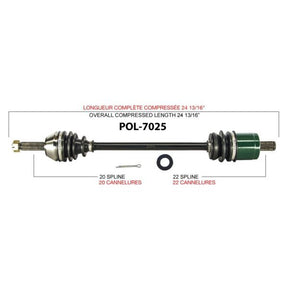TRAKMOTIVE COMPLETE AXLE (POL - 7025) - Driven Powersports Inc.844084079084POL - 7025