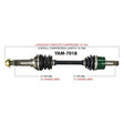 TRAKMOTIVE COMPLETE AXLE (YAM - 7018) - Driven Powersports Inc.844084078971YAM - 7018