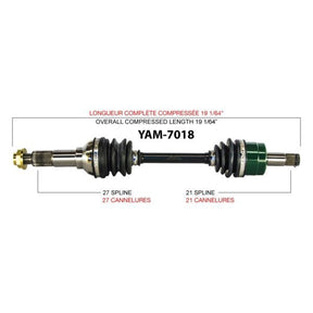 TRAKMOTIVE COMPLETE AXLE (YAM - 7018) - Driven Powersports Inc.844084078971YAM - 7018