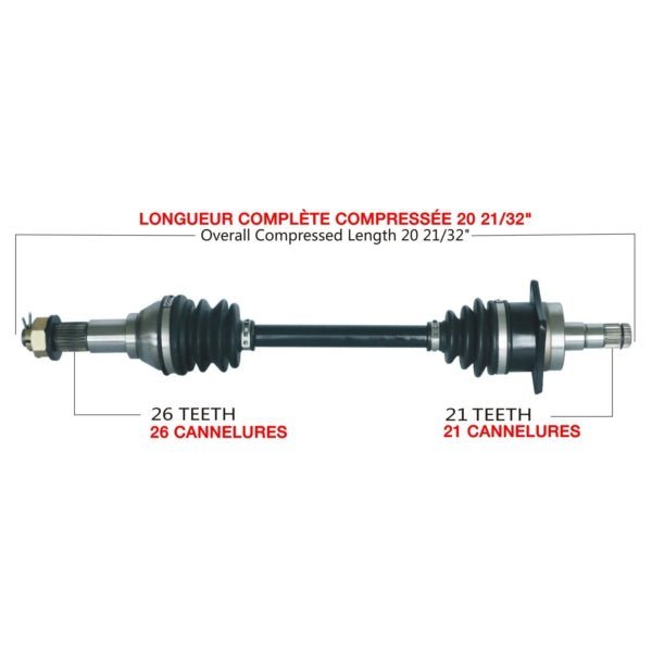 TRAKMOTIVE COMPLETE AXLE (CAN - 7019) - Driven Powersports Inc.844084084897CAN - 7019