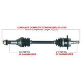 TRAKMOTIVE COMPLETE AXLE (CAN - 7019) - Driven Powersports Inc.844084084897CAN - 7019