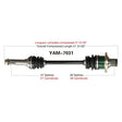 TRAKMOTIVE COMPLETE AXLE (YAM - 7031) - Driven Powersports Inc.844084078254YAM - 7031