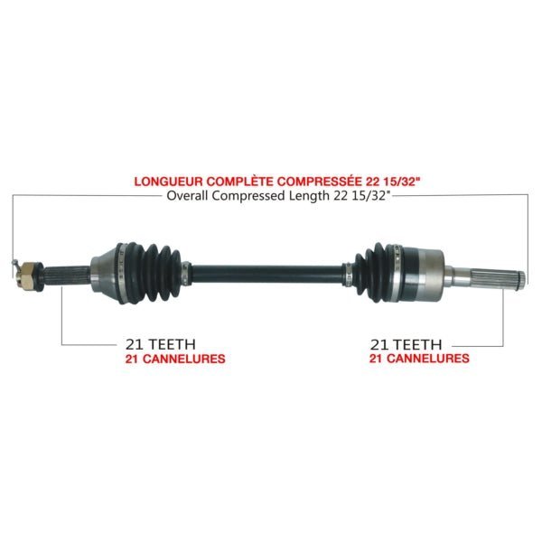 TRAKMOTIVE COMPLETE AXLE (CAN - 7017) - Driven Powersports Inc.844084084873CAN - 7017