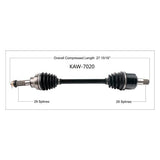 TRAKMOTIVE COMPLETE AXLE (KAW - 7020) - Driven Powersports Inc.844084027122KAW - 7020