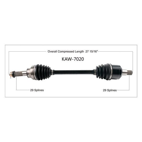 TRAKMOTIVE COMPLETE AXLE (KAW - 7020) - Driven Powersports Inc.844084027122KAW - 7020