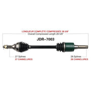TRAKMOTIVE COMPLETE AXLE (JDR - 7003) - Driven Powersports Inc.844084078087JDR - 7003