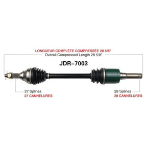 TRAKMOTIVE COMPLETE AXLE (JDR - 7003) - Driven Powersports Inc.844084078087JDR - 7003