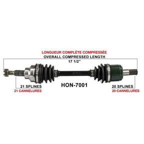 TRAKMOTIVE COMPLETE AXLE (HON - 7001) - Driven Powersports Inc.844084079930HON - 7001