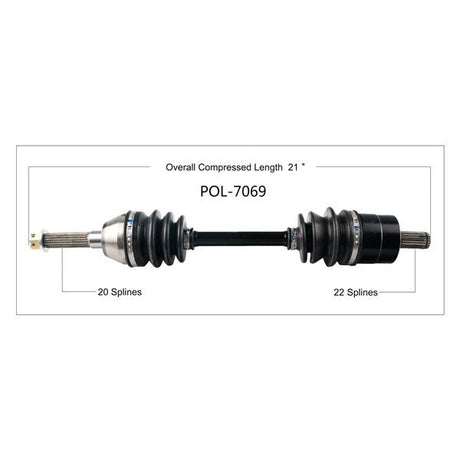 TRAKMOTIVE COMPLETE AXLE (POL - 7069) - Driven Powersports Inc.844084027191POL - 7069