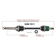 TRAKMOTIVE COMPLETE AXLE (KAW - 7011) - Driven Powersports Inc.844084079138KAW - 7011
