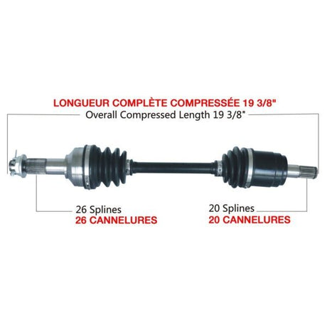 TRAKMOTIVE COMPLETE AXLE (HON - 7030) - Driven Powersports Inc.844084084781HON - 7030