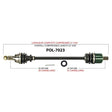 TRAKMOTIVE COMPLETE AXLE (POL - 7023) - Driven Powersports Inc.844084079107POL - 7023