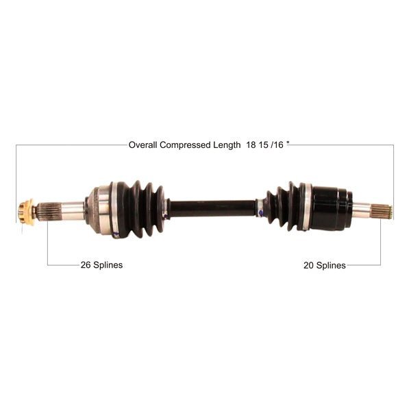 TRAKMOTIVE COMPLETE AXLE (HON - 7054) - Driven Powersports Inc.840140503142HON - 7054