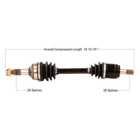 TRAKMOTIVE COMPLETE AXLE (HON - 7054) - Driven Powersports Inc.840140503142HON - 7054