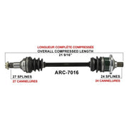 TRAKMOTIVE COMPLETE AXLE (ARC - 7016) - Driven Powersports Inc.844084079206ARC - 7016