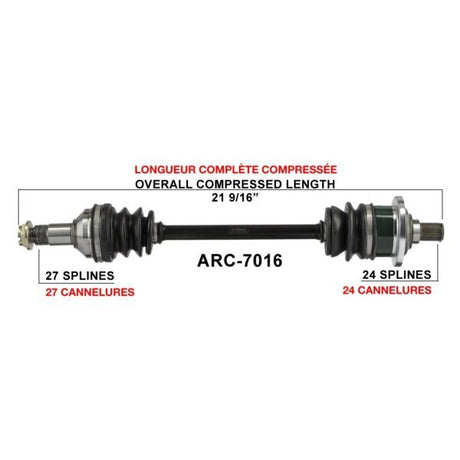 TRAKMOTIVE COMPLETE AXLE (ARC - 7016) - Driven Powersports Inc.844084079206ARC - 7016