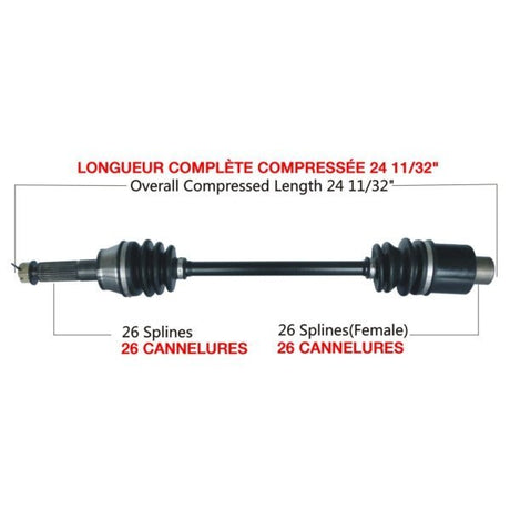 TRAKMOTIVE COMPLETE AXLE (POL - 7055) - Driven Powersports Inc.844084085108POL - 7055