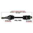 TRAKMOTIVE COMPLETE AXLE (POL - 7002) - Driven Powersports Inc.844084079749POL - 7002