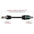TRAKMOTIVE COMPLETE AXLE (ARC - 7020) - Driven Powersports Inc.844084078124ARC - 7020