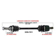 TRAKMOTIVE COMPLETE AXLE (HON - 7011) - Driven Powersports Inc.844084079848HON - 7011