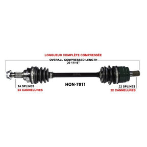 TRAKMOTIVE COMPLETE AXLE (HON - 7011) - Driven Powersports Inc.844084079848HON - 7011