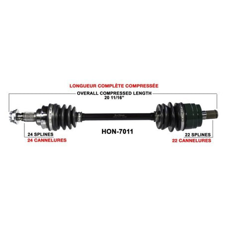 TRAKMOTIVE COMPLETE AXLE (HON - 7011) - Driven Powersports Inc.844084079848HON - 7011