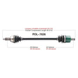 TRAKMOTIVE COMPLETE AXLE (POL - 7026) - Driven Powersports Inc.844084079077POL - 7026