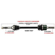 TRAKMOTIVE COMPLETE AXLE (KAW - 7007) - Driven Powersports Inc.844084079770KAW - 7007