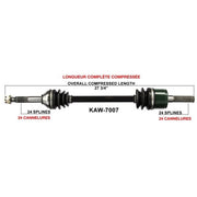 TRAKMOTIVE COMPLETE AXLE (KAW - 7007) - Driven Powersports Inc.844084079770KAW - 7007