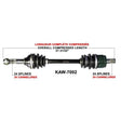 TRAKMOTIVE COMPLETE AXLE (KAW - 7002) - Driven Powersports Inc.844084079824KAW - 7002