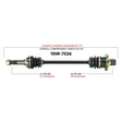 TRAKMOTIVE COMPLETE AXLE (YAM - 7026) - Driven Powersports Inc.844084078902YAM - 7026