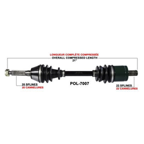 TRAKMOTIVE COMPLETE AXLE (POL - 7007) - Driven Powersports Inc.844084079695POL - 7007