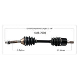 TRAKMOTIVE COMPLETE AXLE (KUB - 7008) - Driven Powersports Inc.844084044631KUB - 7008