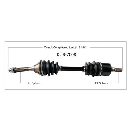 TRAKMOTIVE COMPLETE AXLE (KUB - 7008) - Driven Powersports Inc.844084044631KUB - 7008