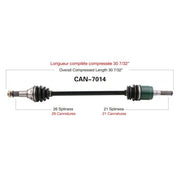 TRAKMOTIVE COMPLETE AXLE (CAN - 7014) - Driven Powersports Inc.844084078230CAN - 7014