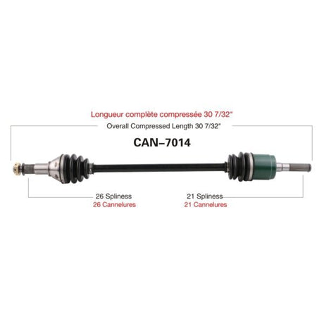 TRAKMOTIVE COMPLETE AXLE (CAN - 7014) - Driven Powersports Inc.844084078230CAN - 7014