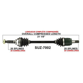 TRAKMOTIVE COMPLETE AXLE (SUZ - 7002) - Driven Powersports Inc.844084079596SUZ - 7002