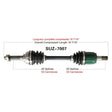 TRAKMOTIVE COMPLETE AXLE (SUZ - 7007) - Driven Powersports Inc.844084078483SUZ - 7007