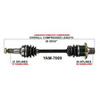 TRAKMOTIVE COMPLETE AXLE (YAM - 7009) - Driven Powersports Inc.844084079473YAM - 7009