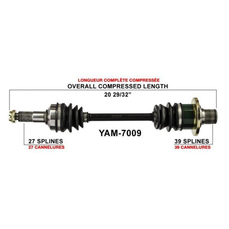 TRAKMOTIVE COMPLETE AXLE (YAM - 7009) - Driven Powersports Inc.844084079473YAM - 7009