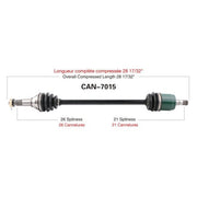 TRAKMOTIVE COMPLETE AXLE (CAN - 7015) - Driven Powersports Inc.844084078223CAN - 7015